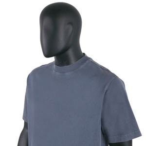 Camiseta TOPSHOW Personalizada 100% Algodón, Estilo Jersey, Manga Corta, Cuello Redondo, Lavado Ácido, Vintage, Lisa - Product Image 4