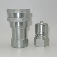 Raccord rapide hydraulique Naiwo 3/8" NPT mâle-femelle ISO7241-B, accouplement rapide à clapet pour excavatrice