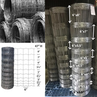 Filet de maille de ferme d'élevage pour bétail chèvre mouton cerf cheval Ranch utiliser une clôture à nœud fixe