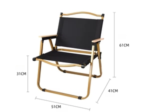 <span class=keywords><strong>Fauteuil</strong></span> de loisirs d'extérieur Kermit avec coussin en coton - Chaise de plage moderne en acier inoxydable, portable et pliable pour la maison et l'atelier - Product Image 6