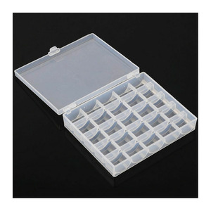 Hộp đựng suốt chỉ nhựa chất lượng cao 25 ngăn, trống, dùng để đựng phụ kiện thủ công và dụng cụ may vá tại nhà - Product Image 1