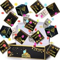 Nouvelle Boîte Cadeau Surprise de Noël Éclatante DIY Pliante Rouge Père Noël Enveloppe Rebondissante Carton Rectangulaire Fait Main