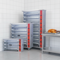 Machine à rôtir le poulet XY, four horizontal à trois, six ou neuf têtes, four à rôtir le poulet commercial automatique, four à rôtir le canard rotatif