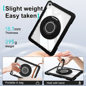 Funda <span class=keywords><strong>para</strong></span> tableta <span class=keywords><strong>para</strong></span> IPad A16 11th 2025 iPad 10,9 10th 2022, fundas de soporte de anillo giratorio esmerilado <span class=keywords><strong>para</strong></span> <span class=keywords><strong>PC</strong></span> de silicona <span class=keywords><strong>para</strong></span> tableta, armadura de cristal - Product Image 5