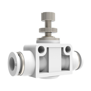 SA8 Pneumatic Air <b>Hose</b> Regulating Valve Speed and Flow Control 4/6/10/12mm Quick Plug for <b>Gas</b> Media - Product Image 4