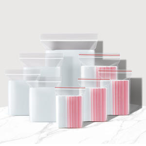 Sacs de conservation Ziplock Kobette, rectangulaires, en PE transparent, de qualité alimentaire, pour usage polyvalent, longueur de scellage 0,5-2 cm - Product Image 1