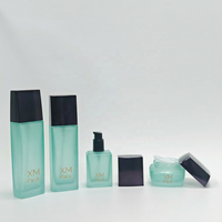 Bouteilles en verre de qualité supérieure avec finition mate, 50g, 40ml, 100ml, 120ml, emballage cosmétique pour crème pour le visage, lotion, fabrication sur mesure
