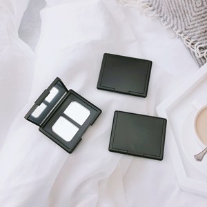 เครื่องจ่ายลิปสติก DIY พร้อมกระจก กล่องเก็บเครื่องสำอางแบบสองช่องสำหรับจัดเก็บเครื่องสำอาง พาเลทไฮไลท์เตอร์แบบพกพา - Product Image 1