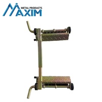 Chariot de levage hydraulique pour pneus, avec pompe à pied, pour positionnement de véhicule, type dolly