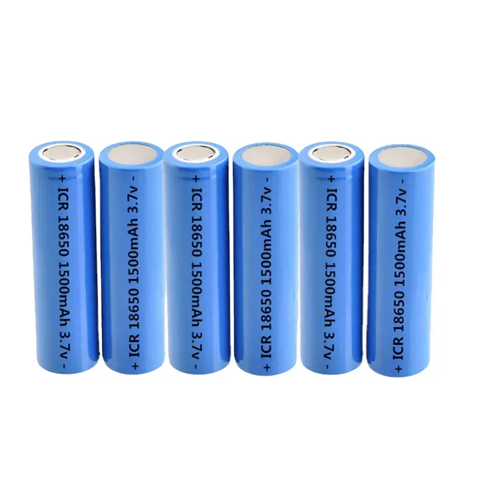 Bateria de polímero de lítio 18650 3.7v 1200mah 1500mah 1800mah 2000mah 2200mah 2500mah bateria recarregável 18650