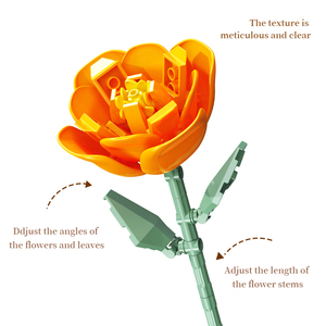 Feelo FL2261 Vase parfumé Blocs de fleurs <span class=keywords><strong>Mini</strong></span> blocs de <span class=keywords><strong>construction</strong></span> Puzzle de fleurs Assemblage Bouquet Jouet de <span class=keywords><strong>construction</strong></span> Modèle Plastique ABS - Product Image 6