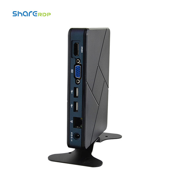 Sharerdp Factory OEM ODM Fl700N RK3328 A17 Quad Core 1.8GHz 2GB 8GB RDP8.1 VGA HD RJ45 Ports X86 Mini Computer Thin Client X5
