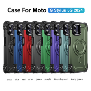 Étui de téléphone robuste avec béquille métallique pour appareil photo et charge sans fil pour Motorola Moto <span class=keywords><strong>G</strong></span> 5G 2024 2023 <span class=keywords><strong>G</strong></span> Play 2024 5G <span class=keywords><strong>G</strong></span> Stylus - Product Image 2