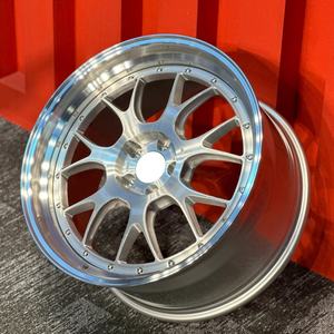 Rines DJJ de <span class=keywords><strong>2</strong></span> Piezas Forjadas 5x130 de 18 19 20 21 Pulgadas, Rines de Aleación Plateados Personalizados para <span class=keywords><strong>Porsche</strong></span> 964 Turbo 940 911 <span class=keywords><strong>Carrera</strong></span> 944 - Product Image 3