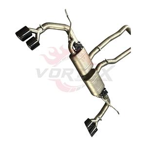 Sistema de Escape Catback con Válvulas de Titanio Vortex para Porsche 958 Cayenne 3.0T 4.8T 2011-2014 con Sistema de Tubos de Escape Cuádruples Negros - Product Image 4