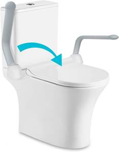 Maniglie di Sicurezza per WC Resistenti per Anziani Supporto per Sedile WC Attrezzatura di Sicurezza per Bagno per Disabili - Product Image 6