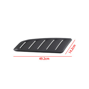 Cubierta de ventilación tipo persiana de 49.2cm x 14.2cm de material ABS para entrada de aire del capó del coche - Product Image 1