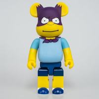Boneka Beruang Edisi Tinggi 400% 28cm Figur Aksi Bergerak Simpson Bearbricks Dekoratif