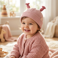 RongGuang mayorista fabricante Otoño Invierno personalizado algodón lindo niños bebé sombrero cálido sombrero para actividades al aire libre