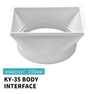 Coupleur de <span class=keywords><strong>tuyau</strong></span> d'évacuation portable pour climatiseur 5,9 pouces, connecteur carré pour climatiseur <span class=keywords><strong>mobile</strong></span>, adaptateur de fenêtre domestique, alimentation manuelle - Product Image 1