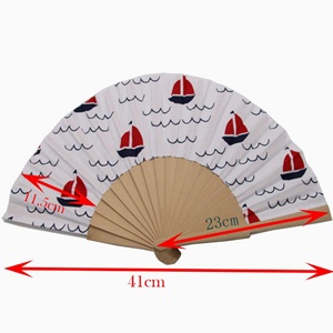 Abanico Plegable de Bambú Pintado a Mano, Estilo Español, con Logotipo Personalizado de Alta Calidad, Abanico Portátil para Regalos Empresariales - Product Image 6
