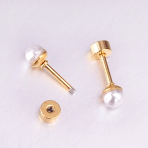 Ensembles de Boucles d'Oreilles Mini pour Enfants à Bas Prix, de 4 mm à 8 mm, en Acier Inoxydable, Bijoux Fins, Boucles d'Oreilles Perle Hypoallergéniques pour Bébés - Product Image 6