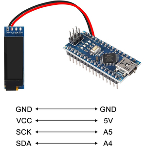 0,91 ''LCD-Anzeige module 0,91 Zoll IIC I2C OLED-<span class=keywords><strong>Display</strong></span> I2C OLED-Bildschirm treiber DC 3,3 V/5V für <span class=keywords><strong>Arduino</strong></span> - Product Image 6