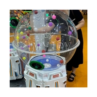 Machine de loterie électronique de type bingo et loto pour parcs d'attractions, avec tirage en ligne et fonction de soufflage de balles de ping-pong