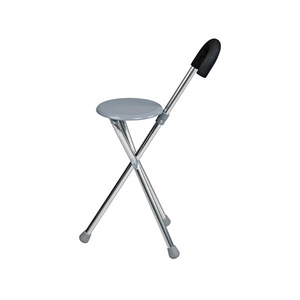 Canne-tabouret pour personnes âgées, siège pliant en alliage d'aluminium, antidérapant, télescopique, pour personnes handicapées - Product Image 2