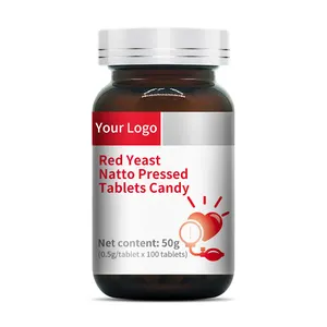 OEM-Etikett ier fabrik Heath care Supplement Natto kinase Ernährung Red Yeast Natto Tablette