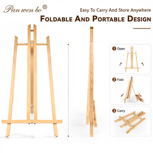 Cavalletto da Tavolo per Bambini e Studenti, Cavalletto a A per Artisti, Espositore da Tavolo in Legno per Pittura e Tela - Product Image 6