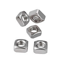Écrous carrés en acier inoxydable 304, écrous hexagonaux carrés, capuchons d'écrous hexagonaux carrés, M3 M4 M5 M6 M8 M10 M12 pour l'architecture