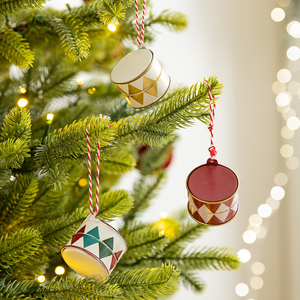 <b>Christmas</b> Decorations Nordic Painted Gongs and Drums Wrought Iron Pendants Desktop Ornaments <b>Christmas</b> Tree Ornaments <b>Dress</b> up - Product Image 2