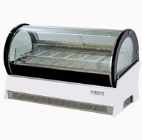 Prix de gros 12 casseroles carpigiani machine à glace présentoir à glaces mini congélateur à glaces