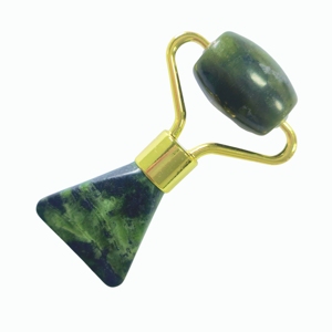 Rouleau Gua Sha 2-en-1 intégré en jade Xiuyan, spatule de massage anti-cernes et rides, outils de beauté faciale relaxants - Product Image 6