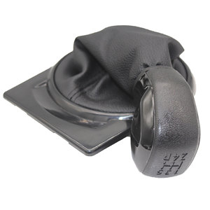 Citroen C4 MK1 Car Gear <b>Knob</b> Black Leather <b>Shift</b> Head Set Ergonomic Design 04-08 Model Fitment - Product Image 1