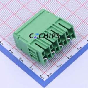 JL5EDGRHC-76204G01 Plug-in Terminal Block Bent Lead Through Hole,P=7.62mm Board-to-Board / Socket - Closed 1x4P 7.62mm Green - Product Image 2