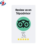 Personalizable 13,56 Mhz NFC QR Code 213/215/216 Tarjeta de PVC con RFID Mini Tag Programable para Facebook/Ins/Yelp Reviews