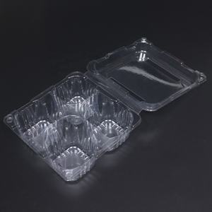 Temizle PET plastik kapaklı konteyner çift yuvaları tek kullanımlık paket ambalaj için <span class=keywords><strong>2</strong></span> 4 6 kek benzersiz şekli 0.2mm-1mm kalınlığı - Product Image 3