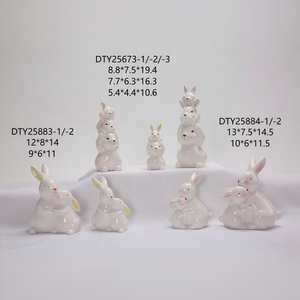 Casa de Cerámica con Forma de Huevo de Pascua, Portavelas, Linterna, Luz Nocturna, Ambiente Acogedor, Tamaño Personalizado de 6.6cm-17.5cm de Altura, Venta al por Mayor - Product Image 5