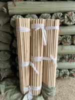 Vente en gros de manches de balai en bois naturel pour le nettoyage domestique