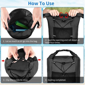 12-Color PVC Outdoor Sports Waterproof <b>Backpack</b> Heavy Duty Large Capacity Rafting Swimming Upstream Bag Dry Floating <b>Backpack</b> - Product Image 5