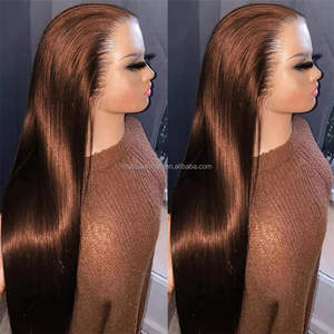13x6 HD Lace Frontal Perücken Echthaar Glueless Perücken Echthaar Sofort Tragbar Unbehandeltes Indisches Schnitthaar Für Schwarze Frauen - Product Image 1