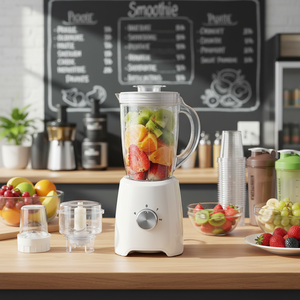 Mini Licuadora Eléctrica Portátil 3 en 1, 4 Cuchillas, 2 Velocidades, Capacidad de 1.6L, Exprimidor de Frutas Multifuncional, Preparador de Smoothies para el Hogar - Product Image 5