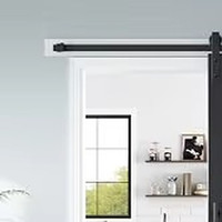 Portes coulissantes d'entrée intérieures en bois massif au design moderne, personnalisées, avec surface finie pour appartement