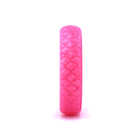 Rose silicone anneaux bijoux en silicone bague femmes