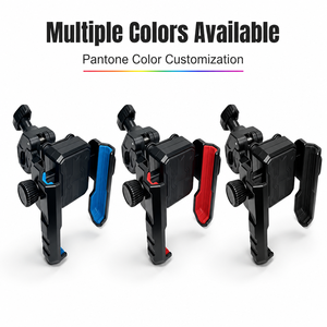 Support de téléphone portable pour moto, réglable en hauteur, absorbant les chocs, avec clip de fixation en ABS, ne bloque pas l'appareil <span class=keywords><strong>photo</strong></span>, verrouillage à une touche - Product Image 5