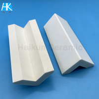 Composant structurel en céramique d'alumine résistant à l'usure en forme de L, barre de protection d'angle en Al2O3 haute dureté