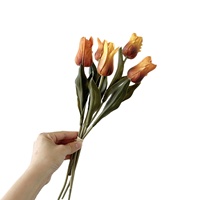 Penjualan Langsung Pabrik Seri Warna Musim Gugur Retro Tulip Bundle Tepi Terurai Tulisan Tangan Sutra Tahan Lama Ramah Lingkungan Dapat Digunakan Kembali