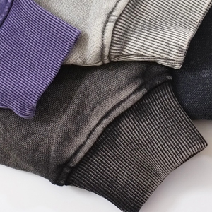 Blank Custom Logo Heavyweight 500 Gsm Distressed Hoodie Oversized Cotton Streetwear Acid Wash Hoodie Unisex - Product Image 3